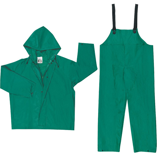 Dominator Limited Flammability Rain Suit, Large, Green Planification Entrepots Molloy