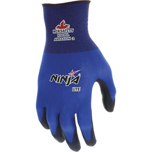 Gants enduits Lite Ninja, Grand, R&ecirc;vetement Polyur&eacute;thane, Calibre 18, Enveloppe en Nylon Planification Entrepots Molloy