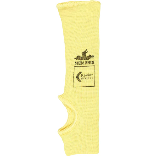Safety Cut Pro Single-Ply Cut Resistant Sleeve, Kevlar&reg;, 10", ASTM ANSI Level A2, Yellow Planification Entrepots Molloy
