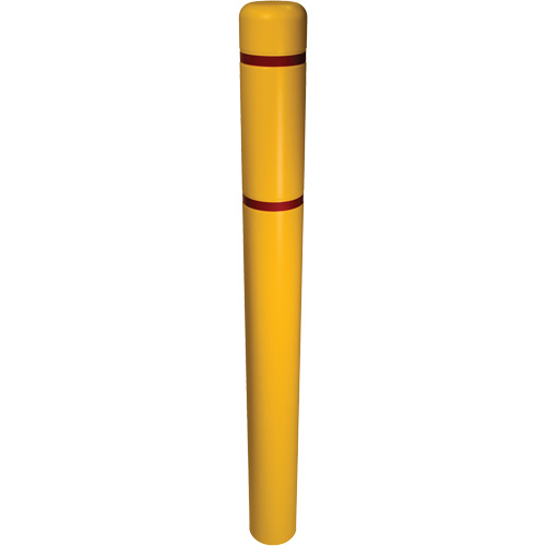 Couvre-bollard, 6" dia. x 52" l, Jaune Planification Entrepots Molloy