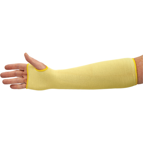 KleenGuard G60 Cut Resistant Sleeve, Kevlar&reg;, 18", ASTM ANSI Level A2/EN 388 Level 2, Yellow Planification Entrepots Molloy