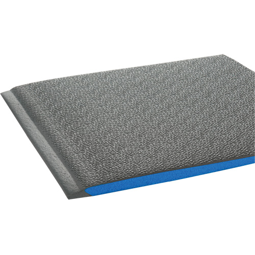 Tapis ergonomiques Wear-Bond Comfort-King, Rugueux, 2' x 3' x 9/16", Gris, Mousse de vinyle Planification Entrepots Molloy