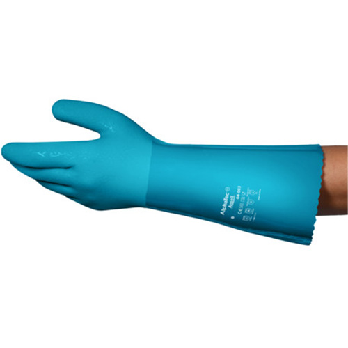 Gants r&eacute;sistants aux produits chimiques AlphaTec 04-003, Taille 8, 14" lo, Nitrile/PVC, Doublure en Molleton, Gant de calibre hiver Planification Entrepots Molloy