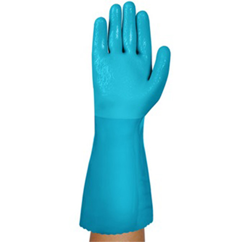 Gants r&eacute;sistants aux produits chimiques AlphaTec 04-003, Taille 8, 14" lo, Nitrile/PVC, Doublure en Molleton, Gant de calibre hiver Planification Entrepots Molloy