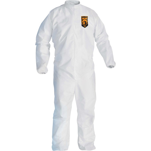 KleenGuard KGA300 Coveralls, 4X-Large, White, Microporous Planification Entrepots Molloy