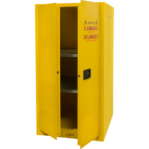 Armoire pour produits inflammables, 60 gal., 2 Porte(s), 34" La x 65" h x 34" p Planification Entrepots Molloy