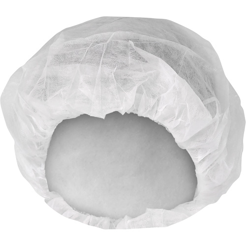 KleenGuard A10 Light-Duty Bouffant Caps, SMMMS, 21", White Planification Entrepots Molloy