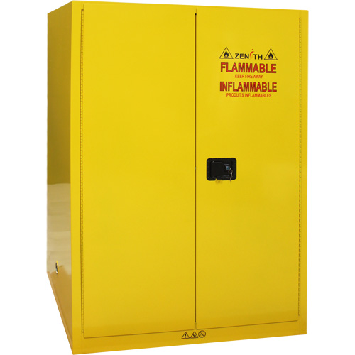 Armoire pour produits inflammables, 90 gal., 2 Porte(s), 43" La x 66" h x 34" p Planification Entrepots Molloy