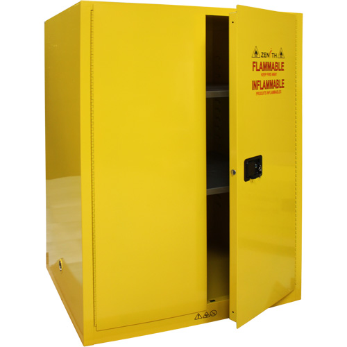Armoire pour produits inflammables, 90 gal., 2 Porte(s), 43" La x 66" h x 34" p Planification Entrepots Molloy
