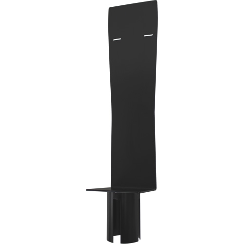 Porte-distributeur pour poteaux de barri&egrave;re pour le contr&ocirc;le des foules, Noir Planification Entrepots Molloy