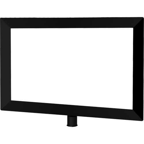 Heavy-Duty Horizontal Sign Holder for Classic Posts, Black Planification Entrepots Molloy