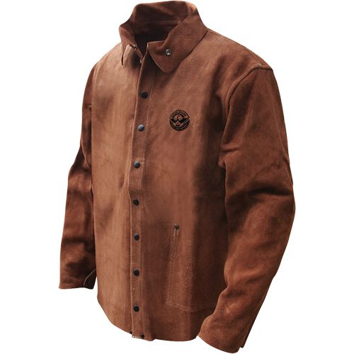 Gander Brand Split Cowhide Welding Jacket, Leather, 4X-Large, Brown Planification Entrepots Molloy