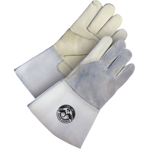 Gants de soudage en cuir fleur utilitaire Gander Brand, Cuir fleur de vache, Taille T-Grand Planification Entrepots Molloy