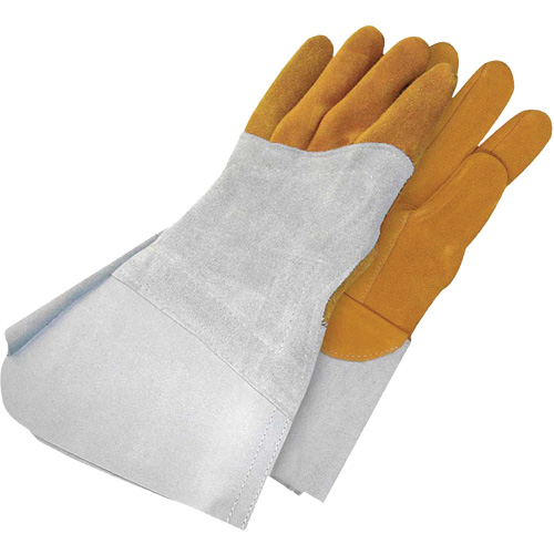 Gants de soudage &agrave; l'arc TIG en cuir de daim retourn&eacute; Gander Brand, Cuir fleur de daim, Taille 13 Planification Entrepots Molloy
