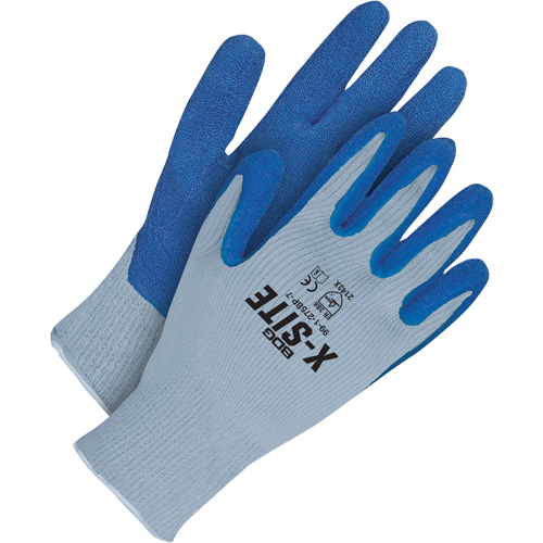 X-Site Gloves, 7, Latex Coating, Polyester/Cotton Shell Planification Entrepots Molloy