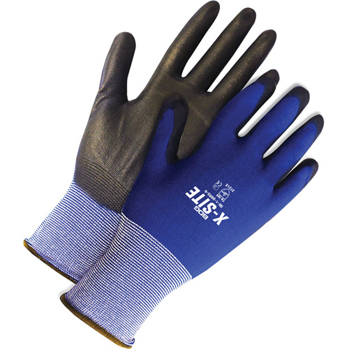 X-Site Coated Gloves, 6, Polyurethane Coating, 18 Gauge, Nylon Shell Planification Entrepots Molloy
