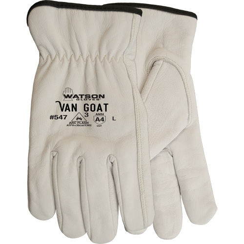 Gants de travail r&eacute;sistants aux coupures Van Goat, Grand, 36 cal/cm², Niveau 3, NFPA 70E Planification Entrepots Molloy