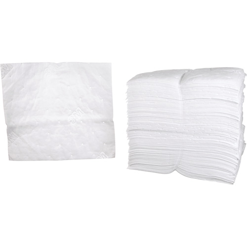 Petroleum Sorbent Pads, Oil Only, 19" x 17", 38.7 gal. Absorbancy Planification Entrepots Molloy