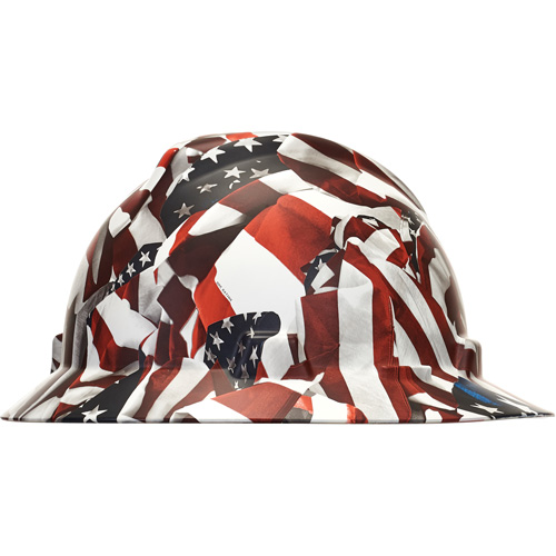 Casque de s&eacute;curit&eacute; &agrave; bordure compl&egrave;te Hydro Dip V-Gard, R&eacute;pond aux normes CSA type 1, Suspension Rochet, Non ventil&eacute; Planification Entrepots Molloy