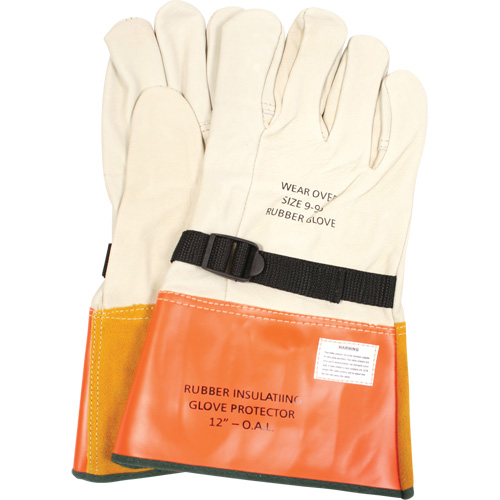Gants de protection en cuir avec sangle, Taille 8, 12" lo Planification Entrepots Molloy