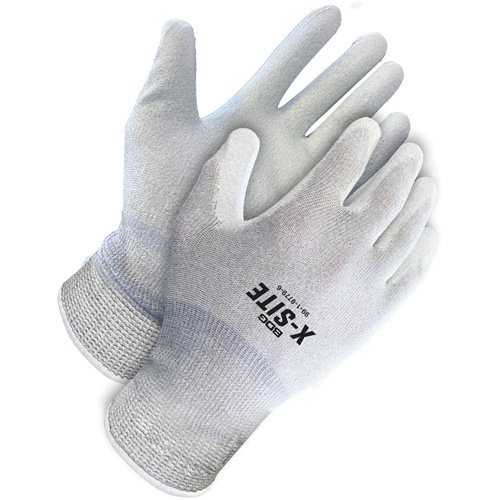 Gants enduits antistatiques X-Site, 8, R&ecirc;vetement Polyur&eacute;thane, Calibre 15, Enveloppe en Nylon/Cuivre Planification Entrepots Molloy