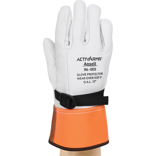 Gants de protection en cuir pour haute tension 96-003, Taille 8, 12" lo Planification Entrepots Molloy