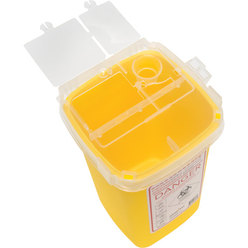 Contenant pour objets pointus et tranchants, Capacit&eacute; de 1 L Planification Entrepots Molloy