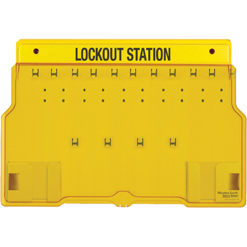 Trilingual Covered Lock Station, None Padlocks, 10 Padlock Capacity, Padlocks Not Included Planification Entrepots Molloy