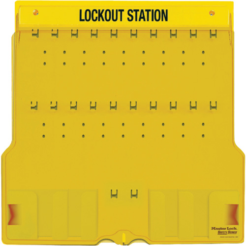 Trilingual Covered Lock Station, None Padlocks, 20 Padlock Capacity, Padlocks Not Included Planification Entrepots Molloy