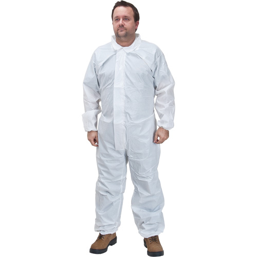 Premium Coveralls, Small, White, Microporous Planification Entrepots Molloy