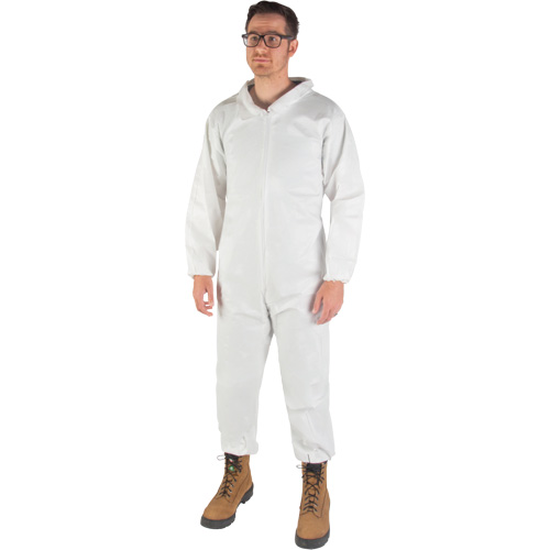 Premium Coveralls, Small, White, Microporous Planification Entrepots Molloy