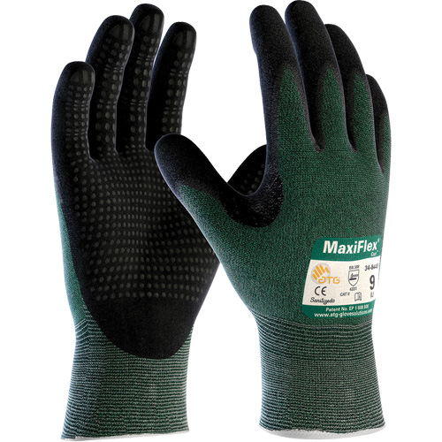 Gants ATG MaxiFlex Cut, Taille T-Grand, Calibre 15, Rev&ecirc;tement Mousse de nitrile, Enveloppe en Fil technique, ASTM ANSI niveau A2/EN 388 niveau 3/EN 388 niveau B Planification Entrepots Molloy