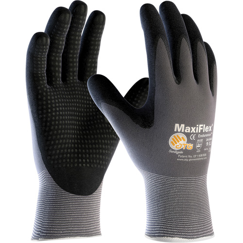 Gants enduits ATG MaxiFlex Endurance, Petit, R&ecirc;vetement Mousse de nitrile, Calibre 15, Enveloppe en Nylon/Lycra Planification Entrepots Molloy