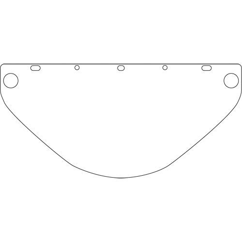 Dynamic Universal Fit Safety Visor, Polycarbonate, Clear Tint Planification Entrepots Molloy