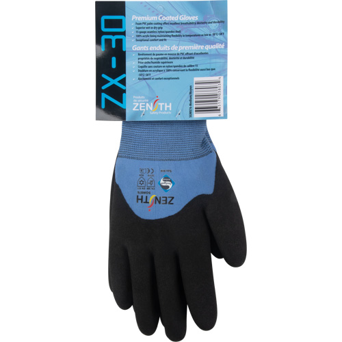 Gants enduits ZX-30° de premi&egrave;re qualit&eacute;, T-Grand, R&ecirc;vetement Mousse de PVC, Calibre 15, Enveloppe en Nylon Planification Entrepots Molloy