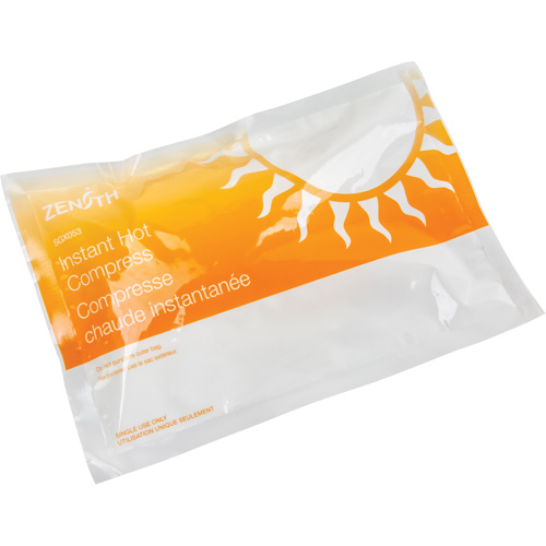 Instant Compress, Hot, Single Use, 6" x 9" Planification Entrepots Molloy