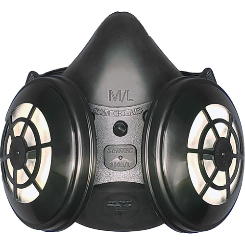 Ensemble de respirateur &agrave; demi-masque N95 Comfort-Air 400Nx noir sans soupape d'expiration, &eacute;lastom&egrave;re/Caoutchouc, Petit/Moyen Planification Entrepots Molloy