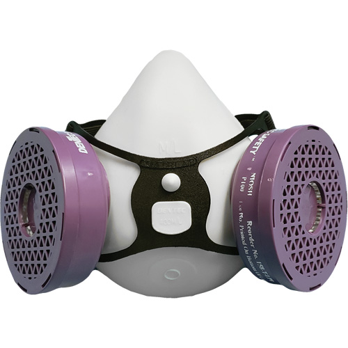 Ensemble de respirateur &agrave; demi-masque P100 Comfort-Air 400Nx noir sans soupape d'expiration, &eacute;lastom&egrave;re/Caoutchouc, Moyen/grand Planification Entrepots Molloy