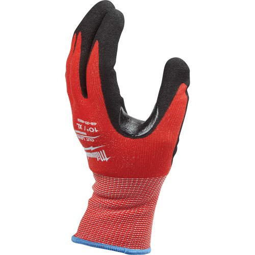 Gants r&eacute;sistants aux coupures enduits par trempage, Taille Moyen, Calibre 15, Rev&ecirc;tement Nitrile, Enveloppe en Nylon/Lycra, ASTM ANSI niveau A2 Planification Entrepots Molloy