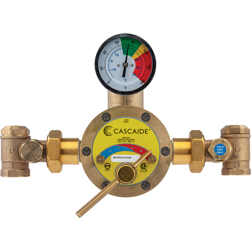 Mitigeur pour assemblage au groupe expos&eacute; d'une douche d'urgence simple ou combin&eacute;e, 56 gal./min Planification Entrepots Molloy