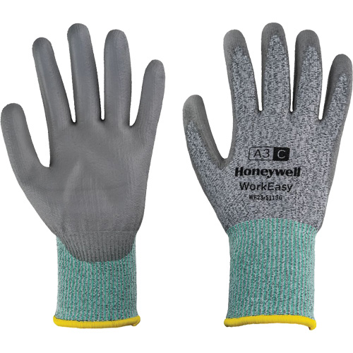 WorkEasy Cut Protective Gloves, Size 6/X-Small, 13 Gauge, Polyurethane Coated, HPPE/Glass Fibre Shell, ASTM ANSI Level A3/EN 388 Level C Planification Entrepots Molloy