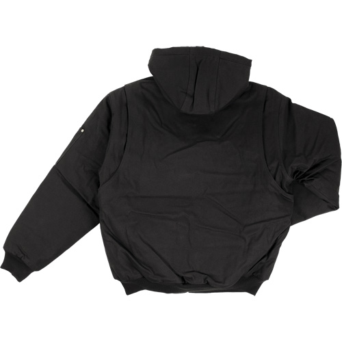 Hooded Duck Bomber Jacket, Men's, Medium (Tall), Black Planification Entrepots Molloy