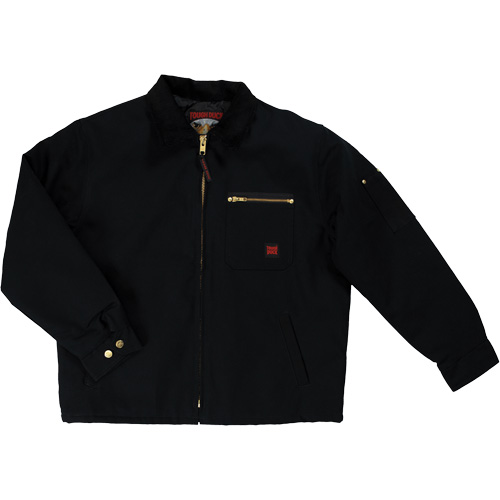 Duck Chore Jacket, Men's, Small, Black Planification Entrepots Molloy