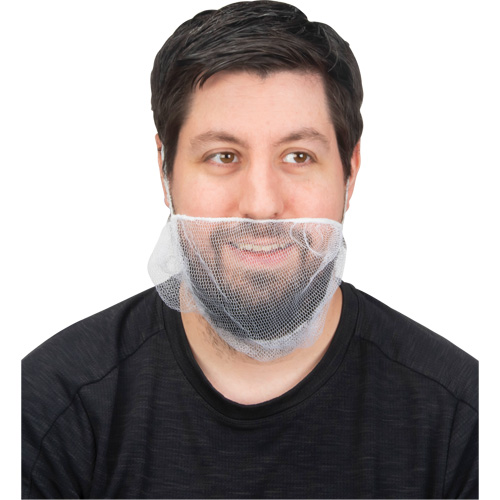 Beard Nets, Nylon, White Planification Entrepots Molloy