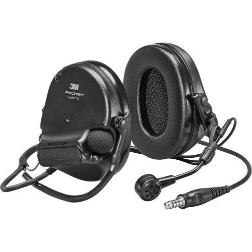Casque VI NIB avec fils de sortie unique Peltor ComTac, Style Cordon cervical, 22 dB Planification Entrepots Molloy
