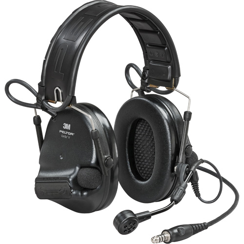 Casque VI NIB avec fils de sortie unique et rail arc Peltor ComTac, Style Bandeau, 23 dB Planification Entrepots Molloy