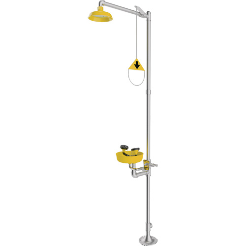Douche durgence et douche oculaire combin&eacute;es, Socle Planification Entrepots Molloy