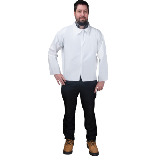 Chemise jetable, Microporeux, Petit, Blanc Planification Entrepots Molloy