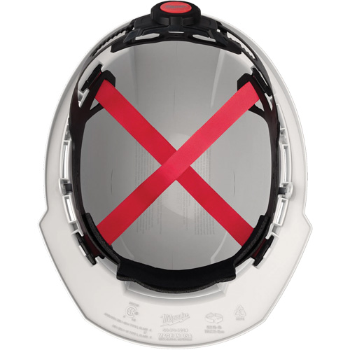 Casque de s&eacute;curit&eacute; &agrave; bordure avant, R&eacute;pond aux normes CSA type 1, Suspension Rochet, Non ventil&eacute; Planification Entrepots Molloy