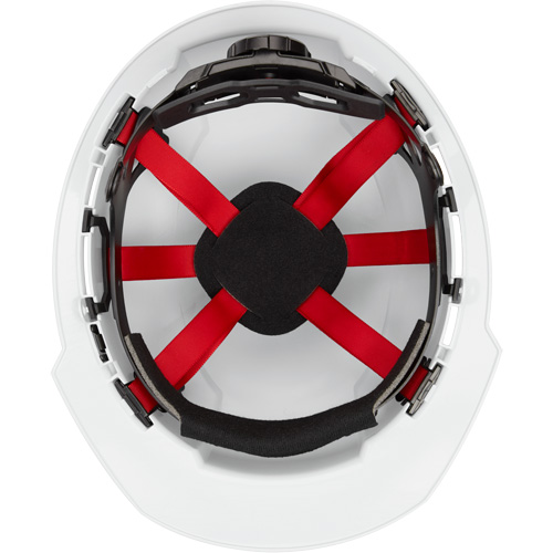 Casque de s&eacute;curit&eacute; &agrave; bordure avant, R&eacute;pond aux normes CSA type 1, Suspension Rochet, Non ventil&eacute; Planification Entrepots Molloy